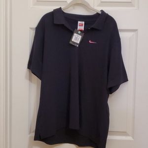 Nike Polo with pink swoosh